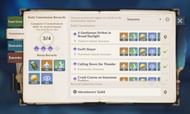 Daily Commission details (image via Genshin Impact)